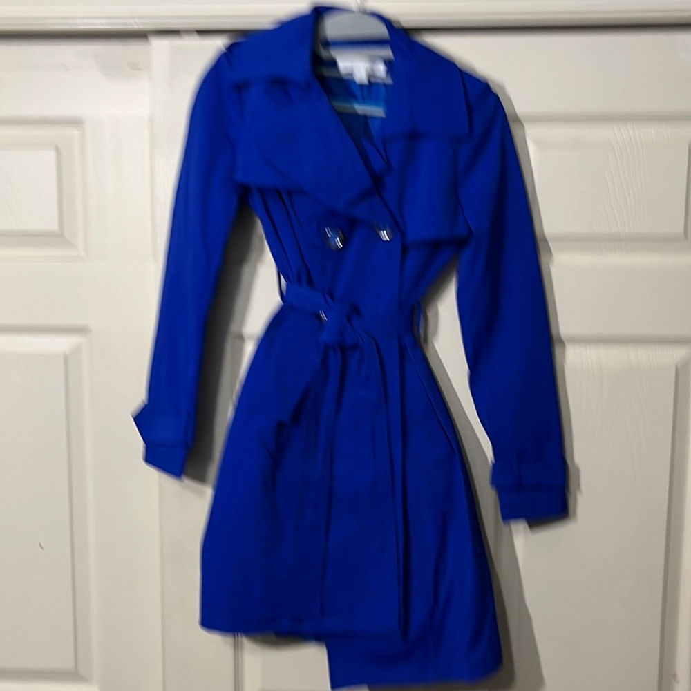 New York & Company Blue Trench Coat. Size-XS.